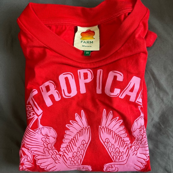 FARM Rio Red Sleeveless Boxy Muscle Tee - Picture 9 of 9